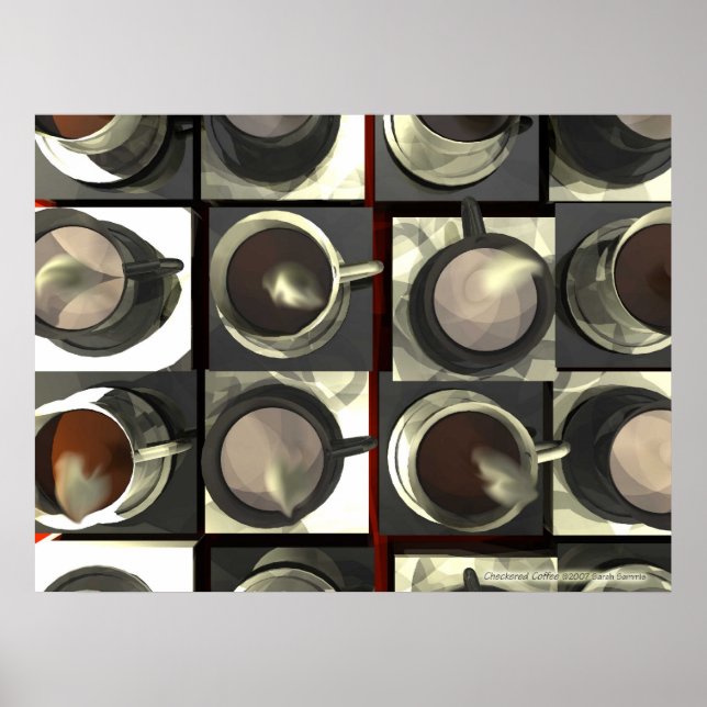 Kontrollerad kaffe poster (Framsidan)