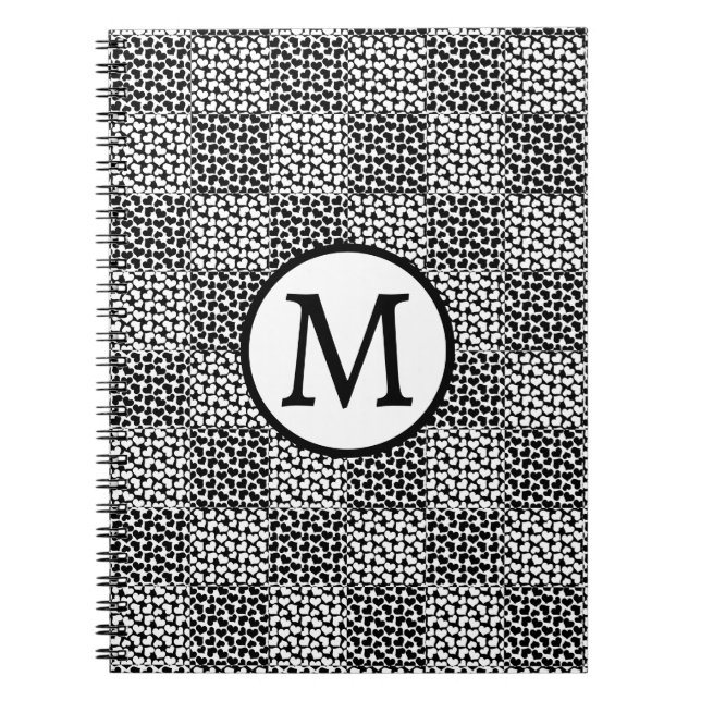 Kontrollerad Kärlek i svartvitt Anteckningsbok (Framsidan)