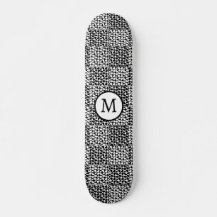 Kontrollerad Kärlek i svartvitt Mini Skateboard Bräda 18,5 Cm