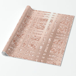 Kontrollerad  koppar av grillad geometri Ro Guld Presentpapper