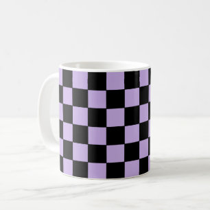 Kontrollerad lavender och svart kaffemugg