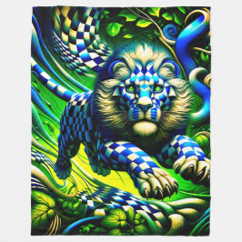 Kontrollerad Lejon Fleecefilt