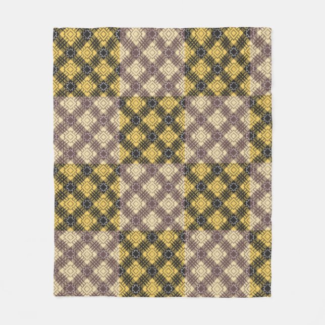 Kontrollerad Mönster.02 Fleecefilt (Framsidan)