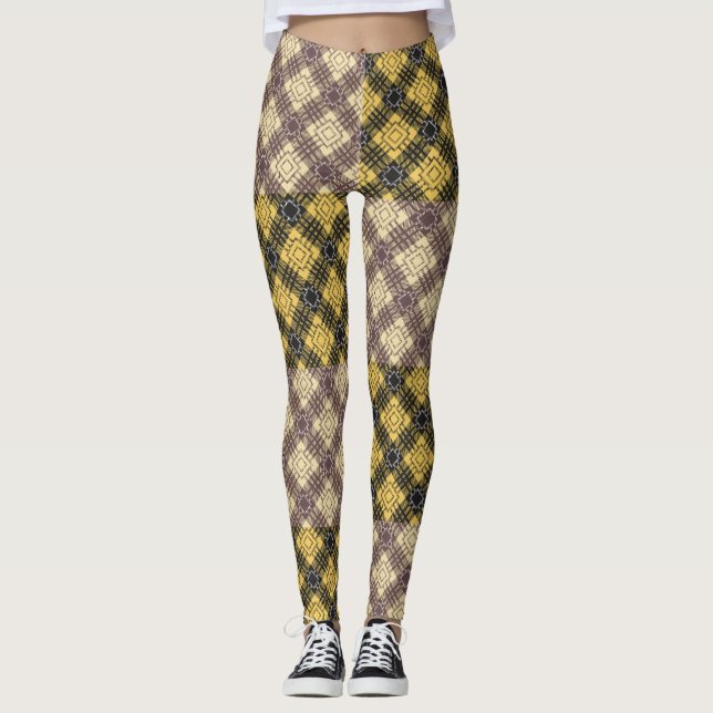 Kontrollerad Mönster.02 Leggings (Framsida)