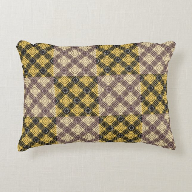 Kontrollerad Mönster.02 Prydnadskudde (Framsidan)