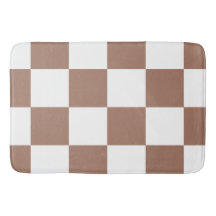 Kontrollerad Mönster i White och Mocha Mousse