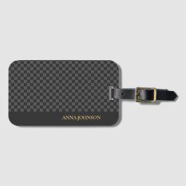Kontrollerad Mönster Personlig Namn Bagagebricka