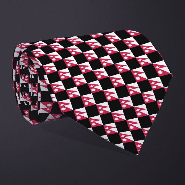 Kontrollerad Nepal Flagga Mönster Slips (Skapare uppladdad)