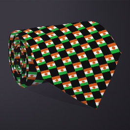 Kontrollerad Niger Flagga Mönster Slips