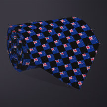 Kontrollerad Nya Zeeland Flagga Mönster