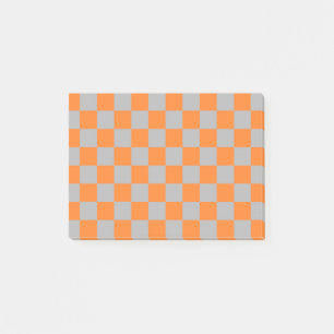 Kontrollerad Orange och Silver Post-it Block