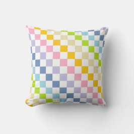 Kontrollerad Pastel Rainbow Kudde