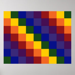 Kontrollerad regnbåge poster