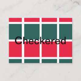 Kontrollerad röd Grönt Visitkort