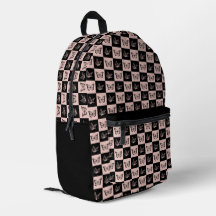 Kontrollerad Rosa och svart Butterfly Mönster