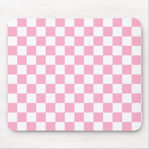Kontrollerad Rosa och vit Musmatta