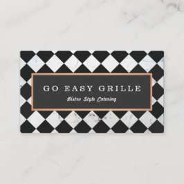 Kontrollerad ruta för Retro Bistro Chef-Catering Visitkort