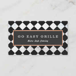 Kontrollerad ruta för Retro Bistro Chef-Catering Visitkort