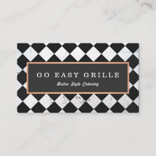 Kontrollerad ruta för Retro Bistro Chef-Catering Visitkort