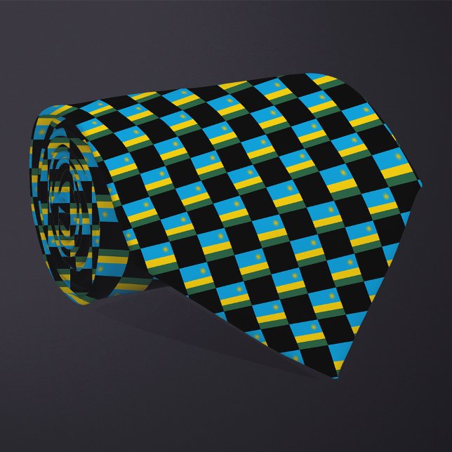 Kontrollerad Rwanda Flagga Mönster Slips (Skapare uppladdad)