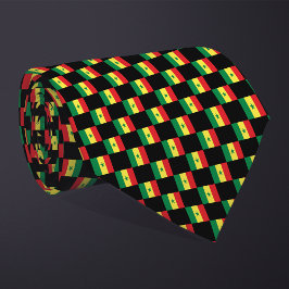 Kontrollerad Senegal Flagga Mönster Slips