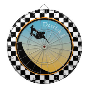 Kontrollerad skateboarding darttavla