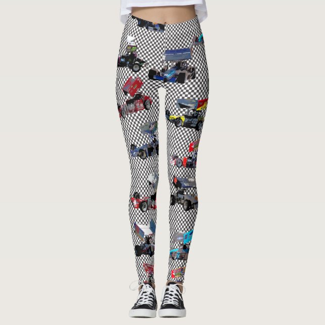 Kontrollerad Supermodified collage Leggings (Framsida)