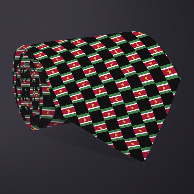 Kontrollerad Surinam Flagga Mönster Slips (Skapare uppladdad)