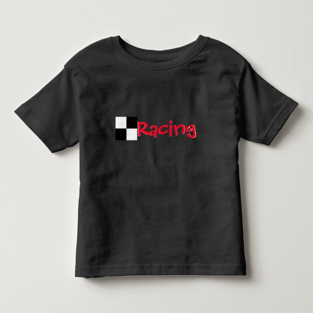 Kontrollerad svart och vit t shirt (Framsida)