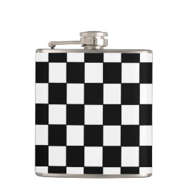 Kontrollerad svart vit - flaska fickplunta