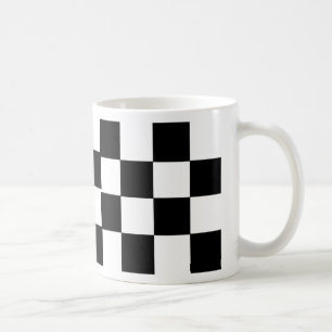 Kontrollerad svartvitt kaffemugg