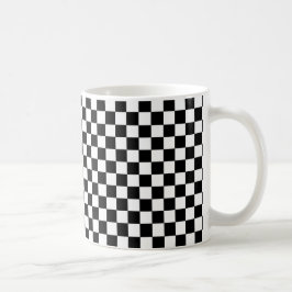 Kontrollerad svartvitt kaffemugg