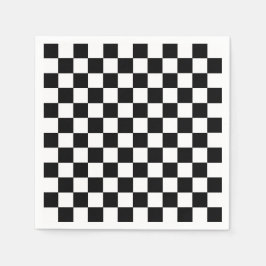 Kontrollerad svartvitt pappersservett