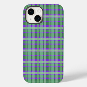 Kontrollerad Tartan Grönt Rand på Lila