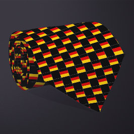 Kontrollerad Tyskland Flagga Mönster Slips