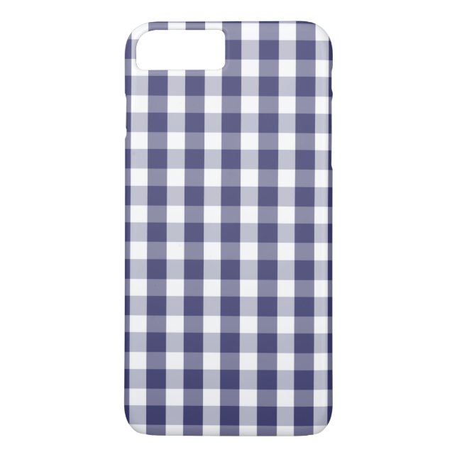 Kontrollerad USA flaggablått- och vitGingham Case-Mate iPhone Skal (Baksida)