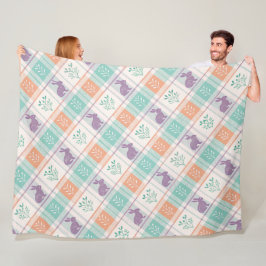 Kontrollerad utlagd Påsk Fleecefilt