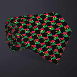 Kontrollerad Vanuatu Flagga Mönster Slips