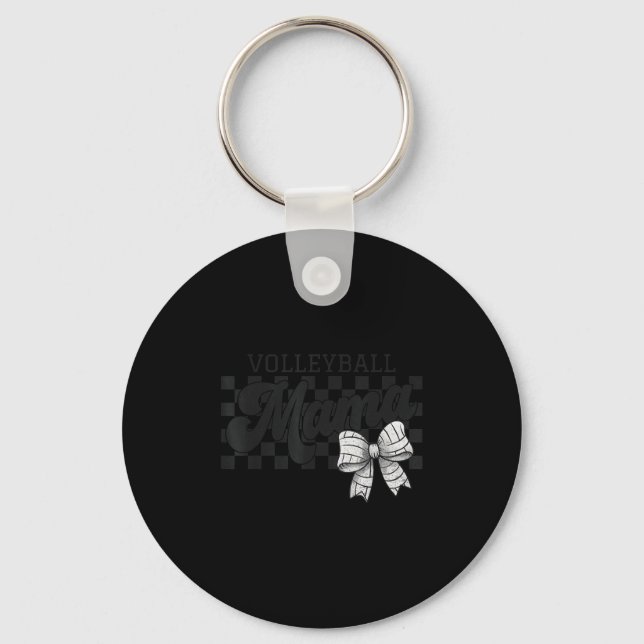 Kontrollerad Volleyball Mamma Coquette Bow Volleyb Nyckelring (Framsida)