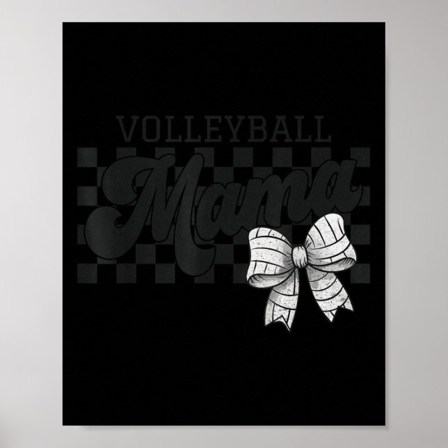 Kontrollerad Volleyball Mamma Coquette Bow Volleyb Poster (Framsidan)