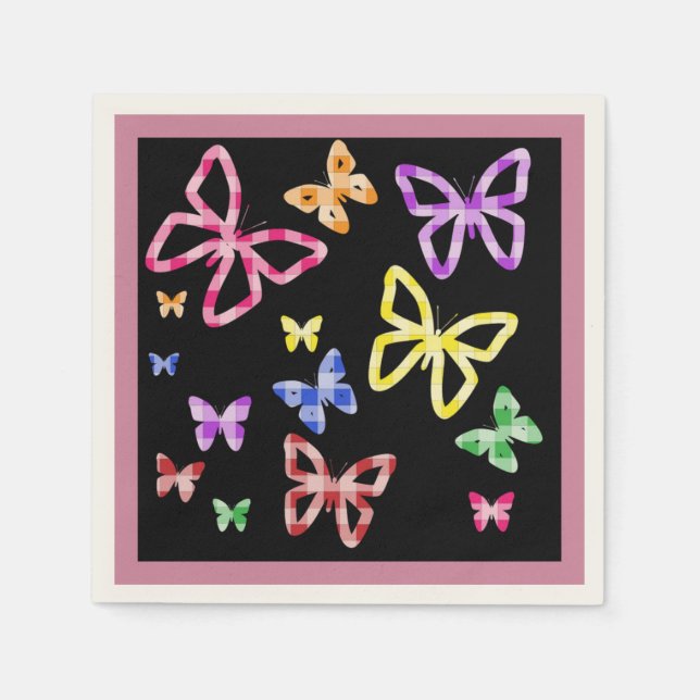 KONTROLLERADE BUTTERFLIES PAPPERSSERVETT (Framsidan)
