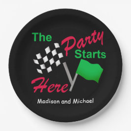 Kontrollerade Flagga Party startar här Firande