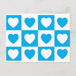 Kontrollerade hörn - Cyan Blue Vykort