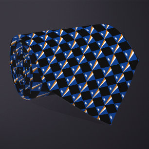 Kontrollerade Marshallöarna Flagga Mönster Slips