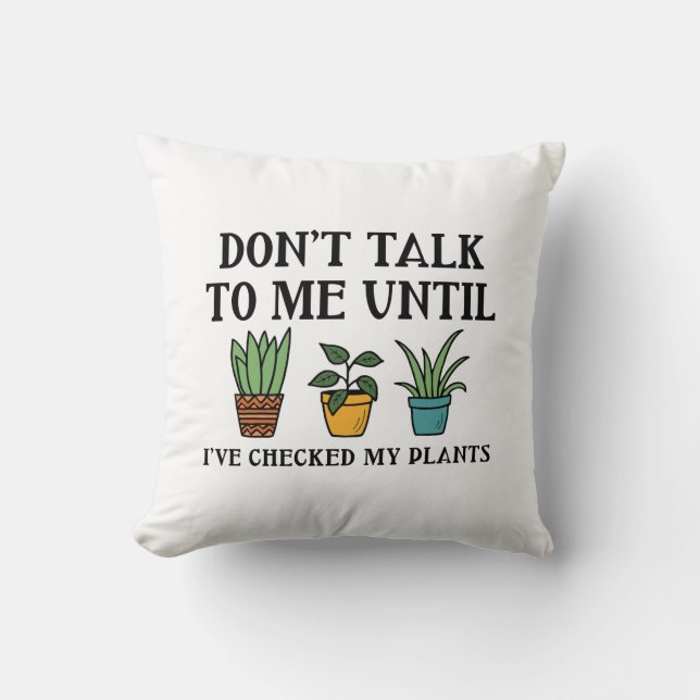 Kontrollerade mina växter kudde (Framsida)