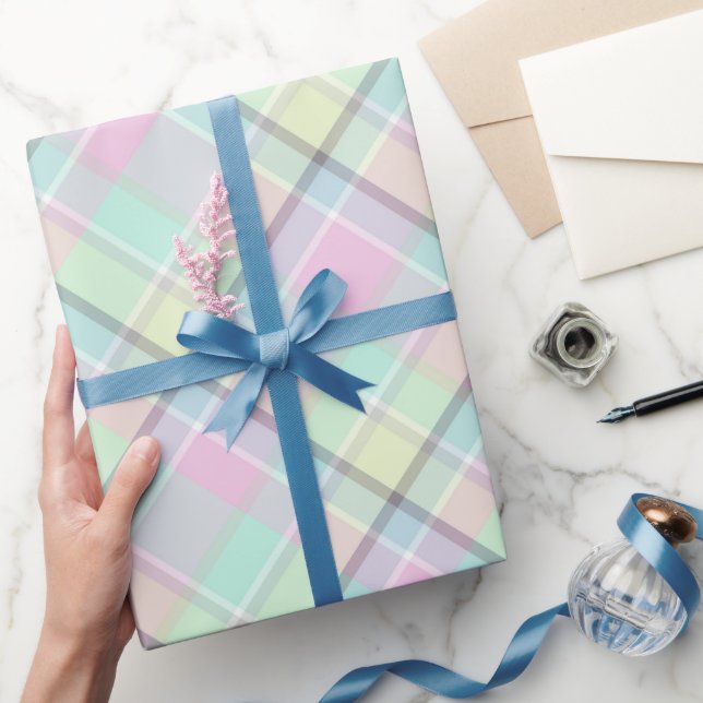 Kontrollerade mönster av karamel färg. presentpapper (Gifting)