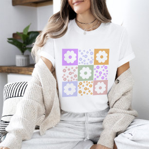 Kontrollerade Retro Flowers T Shirt