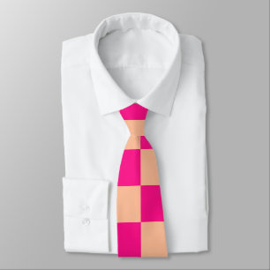 Kontrollerade rutor persienn shock rosa geometrisk slips