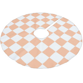 Kontrollerade rutor persienr, vit geometrisk orang julgransmatta borstad polyester