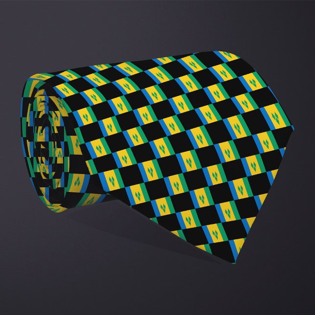 Kontrollerade Saint Vincent och Grenadinernas Flag Slips (Skapare uppladdad)
